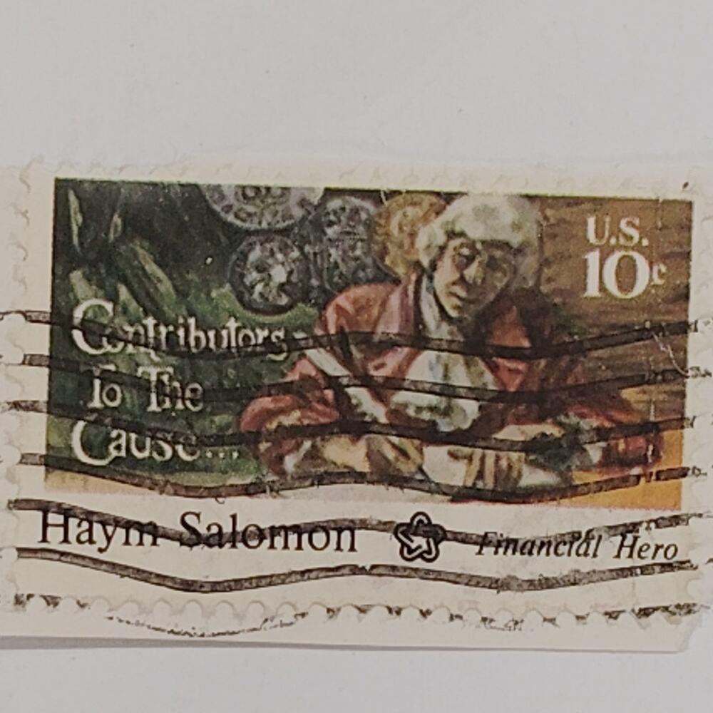 1975 Haym Salomon Stamp – 10¢  Used – Revolutionary War – Scott #1561 – USPS